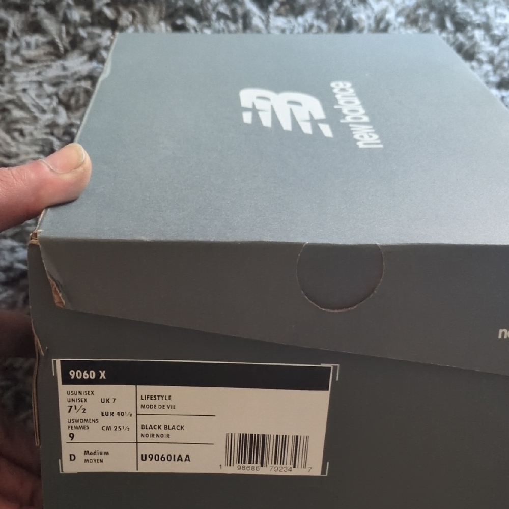 New Balance 9060 X Black Athletic Shoes